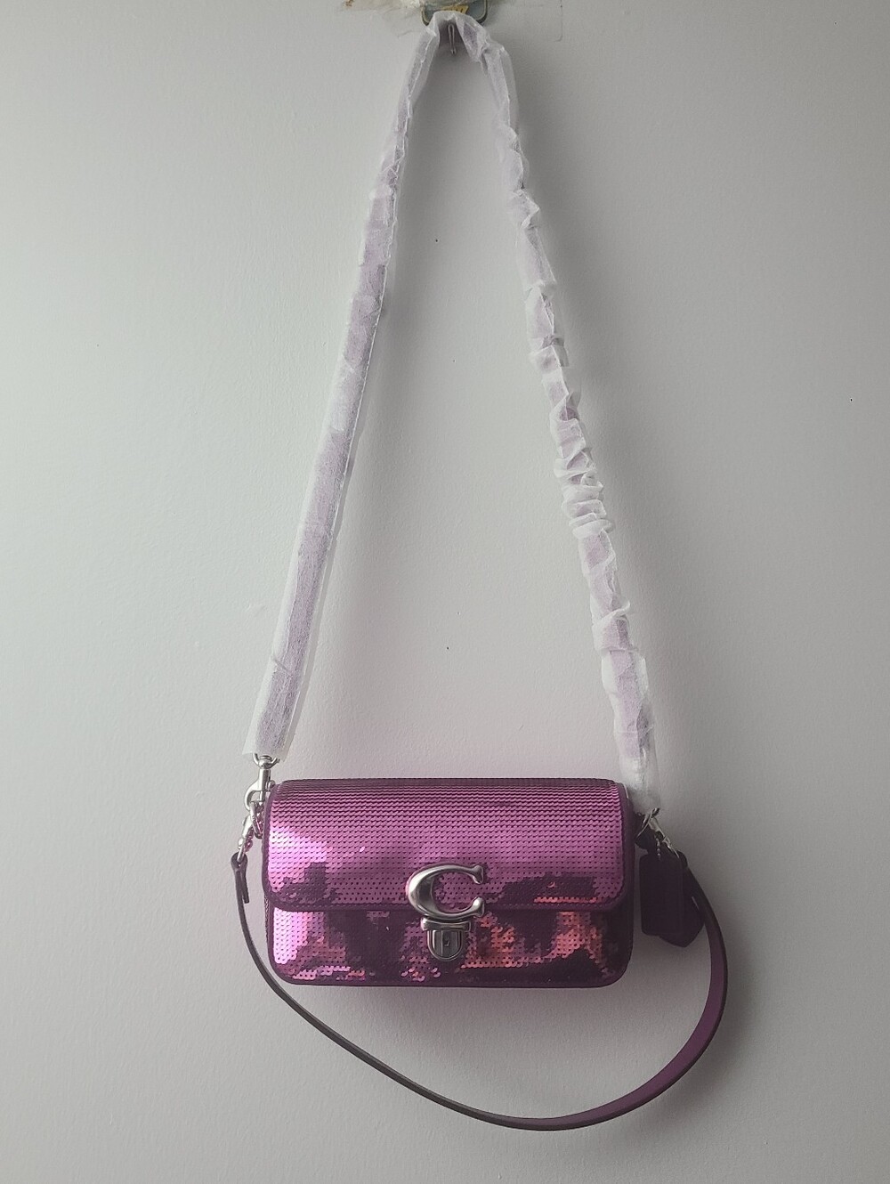 COACH Studio Sequin Shoulder Bag